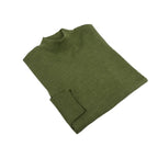 Men PRINCELY Italian Wool Blend Pullover Mock Slim 84001-00 A.Haki Olive 265