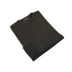 Men PRINCELY Italian Wool Crew Pullover Slim 84001-30 Antrasit Charcoal 103