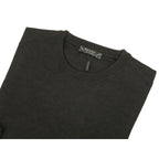 Men PRINCELY Italian Wool Crew Pullover Slim 84001-30 Antrasit Charcoal 103