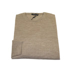 Men PRINCELY Italian Wool Blend Crew Pullover Slim 84001-30 Tas Tan 211