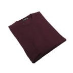 Men PRINCELY Italian Wool Blend Crew Pullover Slim 84001-30 Tokai Wine 410