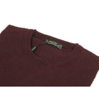 Men PRINCELY Italian Wool Blend Crew Pullover Slim 84001-30 Tokai Wine 410