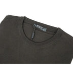 Men PRINCELY Italian Wool Blend Crew Pullover Slim 84001-30 K.Kahveh Brown 109