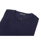Men PRINCELY Italian Wool Blend Crew Pullover Slim 84001-30 Poker Purple 120