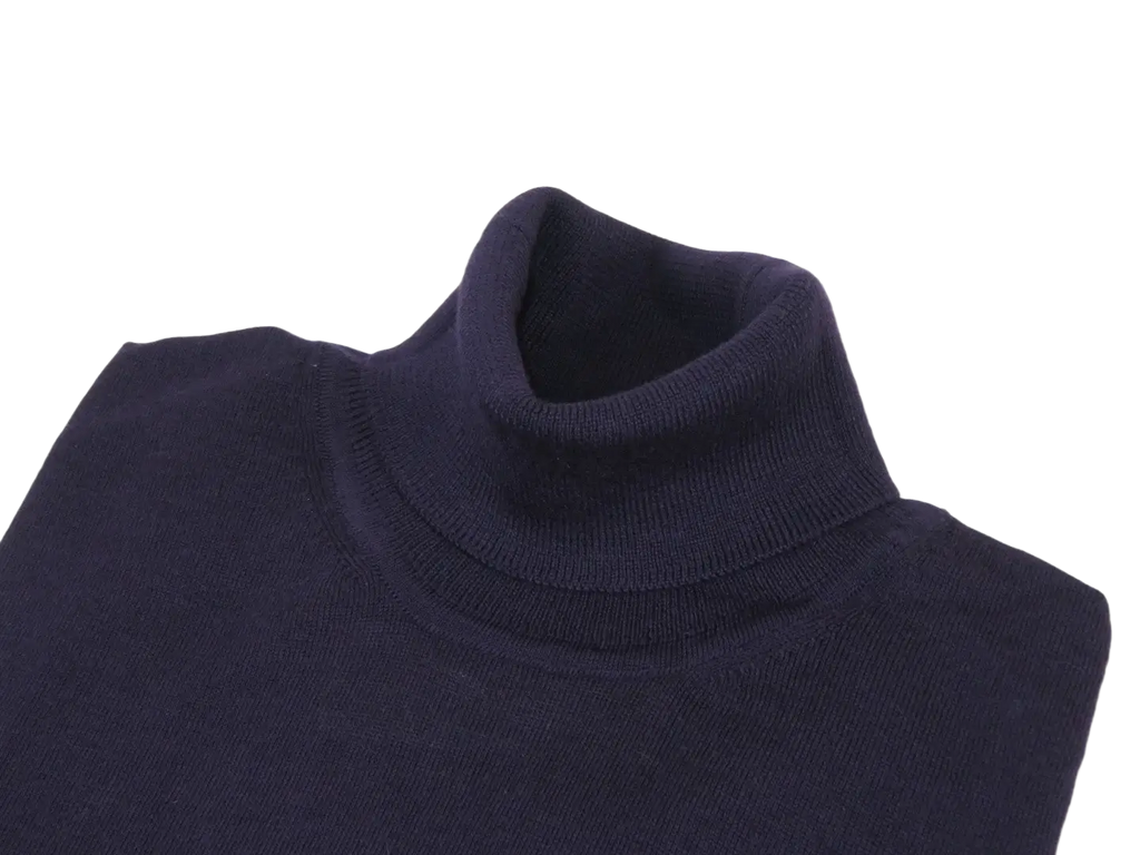 Men PRINCELY Italian Wool Blend Turtle Neck Pullover Slim 84001-80 Purple 120