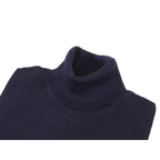 Men PRINCELY Italian Wool Blend Turtle Neck Pullover Slim 84001-80 Purple 120