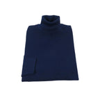 Men PRINCELY Italian Wool Blend Turtle Neck Pullover Slim 84001-80 Navy 102