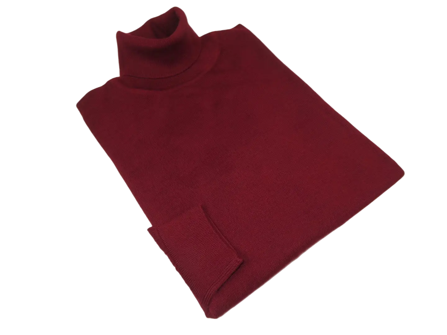 Men PRINCELY Italian Wool Blend Turtle Neck Pullover Slim 84001-80 Dark Red 121