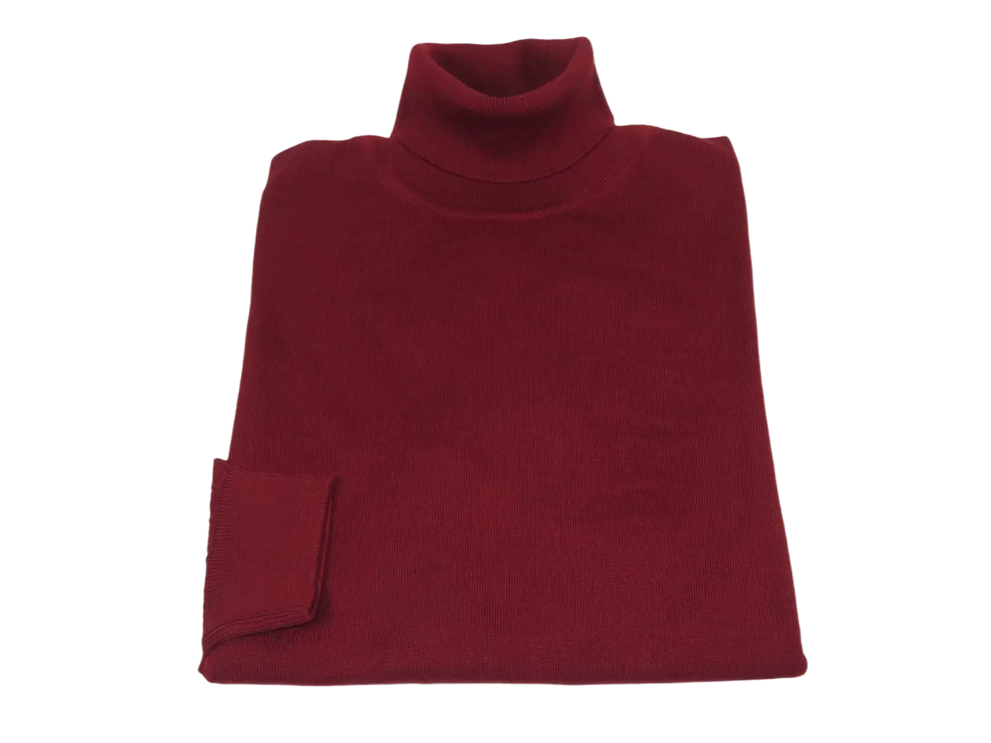 Men PRINCELY Italian Wool Blend Turtle Neck Pullover Slim 84001-80 Dark Red 121
