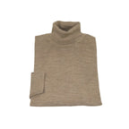 Men PRINCELY Italian Wool Blend Turtle Neck Pullover Slim 84001-80 Tan 211