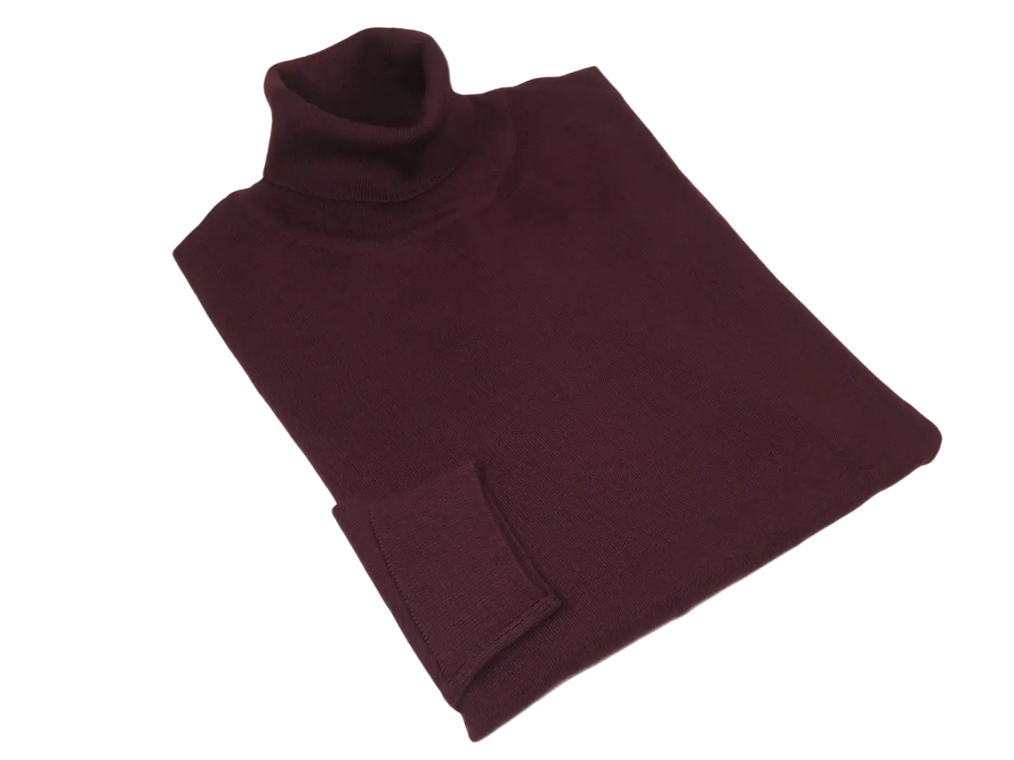 Men PRINCELY Italian Wool Blend Turtle Neck Pullover Slim 84001-80 Wine 410