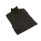 Men PRINCELY Italian Wool Blend Turtle Neck Pullover Slim 84001-80 Brown 109