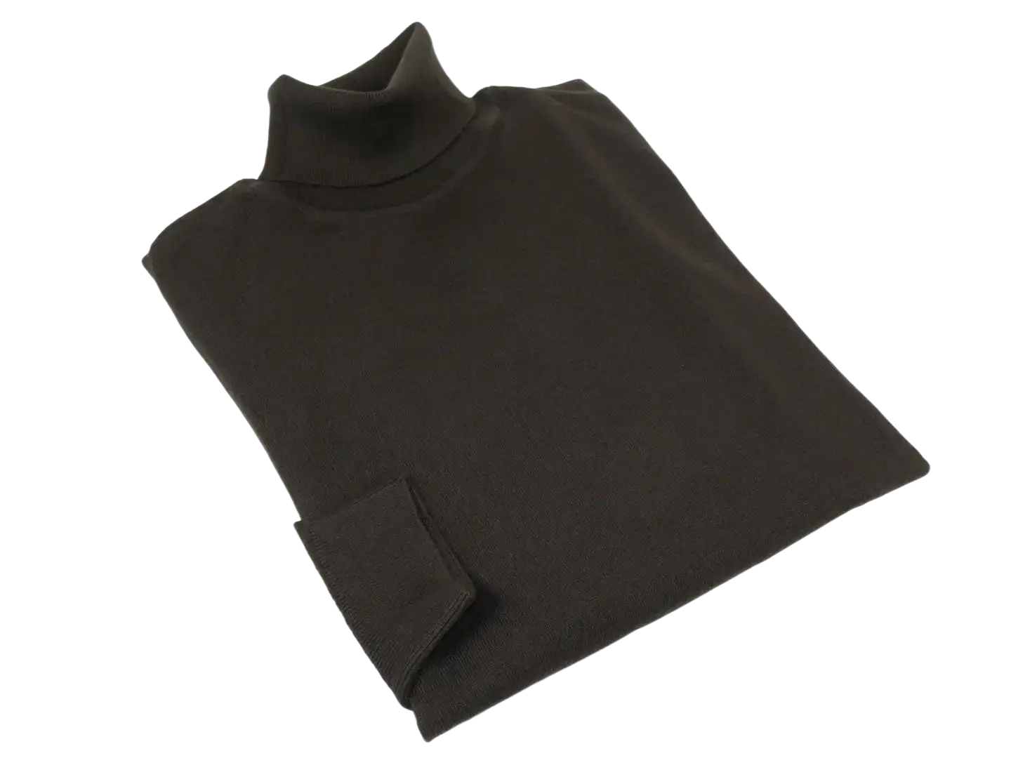 Men PRINCELY Italian Wool Blend Turtle Neck Pullover Slim 84001-80 Brown 109