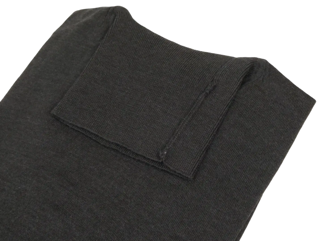 Men PRINCELY Italian Wool Blend Turtle Neck Pullover Slim 84001-80 Charcoal 103