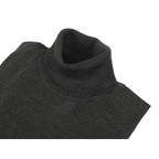 Men PRINCELY Italian Wool Blend Turtle Neck Pullover Slim 84001-80 Charcoal 103