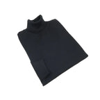 Men PRINCELY Italian Wool Blend Turtle Neck Pullover Slim 84001-80 Dark Navy 161