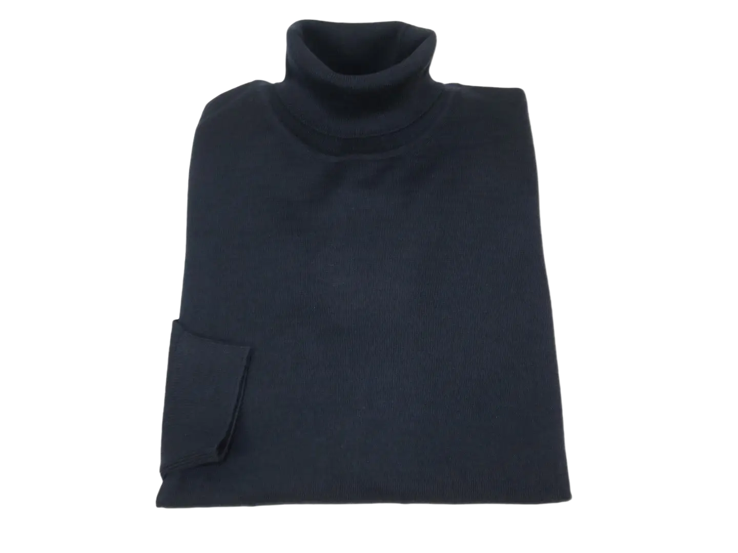 Men PRINCELY Italian Wool Blend Turtle Neck Pullover Slim 84001-80 Dark Navy 161