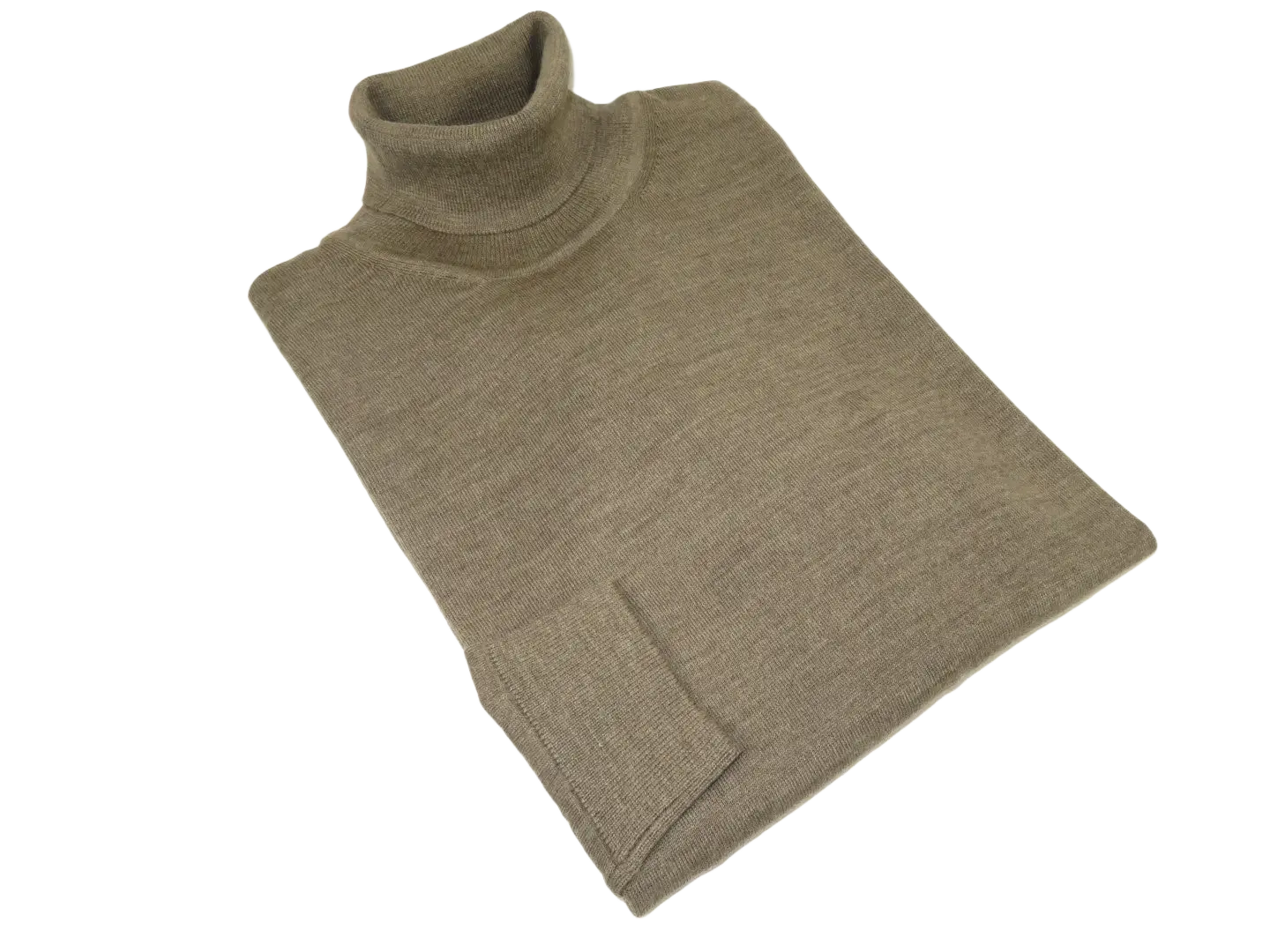 Men PRINCELY Italian Wool Blend Turtle Neck Pullover Slim 84001-80 Taupe 979