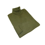 Men PRINCELY Italian Wool Blend Turtle Neck Pullover Slim 84001-80 Olive 265