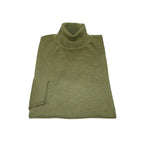 Men PRINCELY Italian Wool Blend Turtle Neck Pullover Slim 84001-80 Olive 265