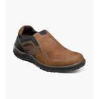 Nunn Bush Quest Moc Toe Slip On Casual Shoes Tan Multi 84827-238