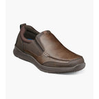 Nunn Bush Conway Moc Toe Slip On Walking Shoes Dark Brown 84846-201