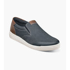 Nunn Bush KORE City Walk Canvas Moc Toe Slip On Blue Denim 84896-462