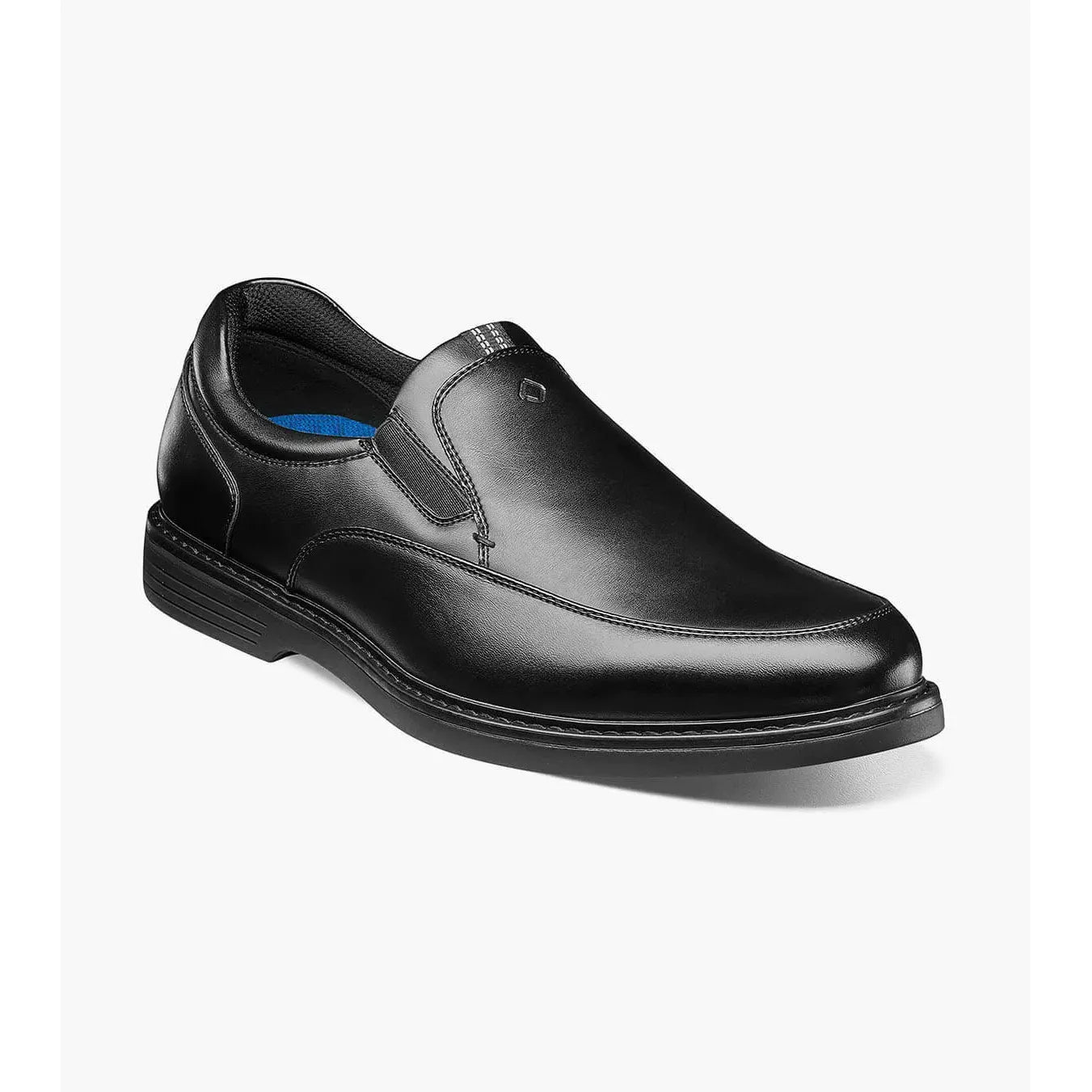 Nunn Bush Wade Work Moc Toe Slip-On 12 Men's Black