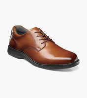 Nunn Bush KORE Pro Plain Toe Oxford Work Shoes Cognac 84942-221