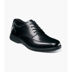 Nunn Bush KORE Pro Bike Toe Oxford Dress Shoes Black Leather 84943-001