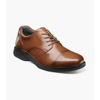 Nunn Bush KORE Pro Cap Toe Oxford Walking Shoes Cognac Leather 84944-221