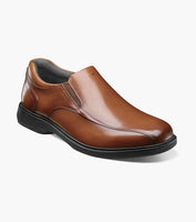 Nunn Bush KORE Pro Bike Toe Slip On Shoes Soft Leather Cognac 84945-221