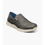 Nunn Bush Conway EZ Moc Toe Slip On Casual Shoes Charcoal 85062-013
