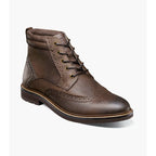 Nunn Bush Odell II Wingtip Boot Lightweight Brown CH 85089-215