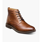 Nunn Bush Odell II Wingtip Boot Lightweight Tan Crazy Horse 85089-239