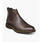 Nunn Bush Otis II Plain Toe Chelsea Boot Brown Crazy Horse 85091-215