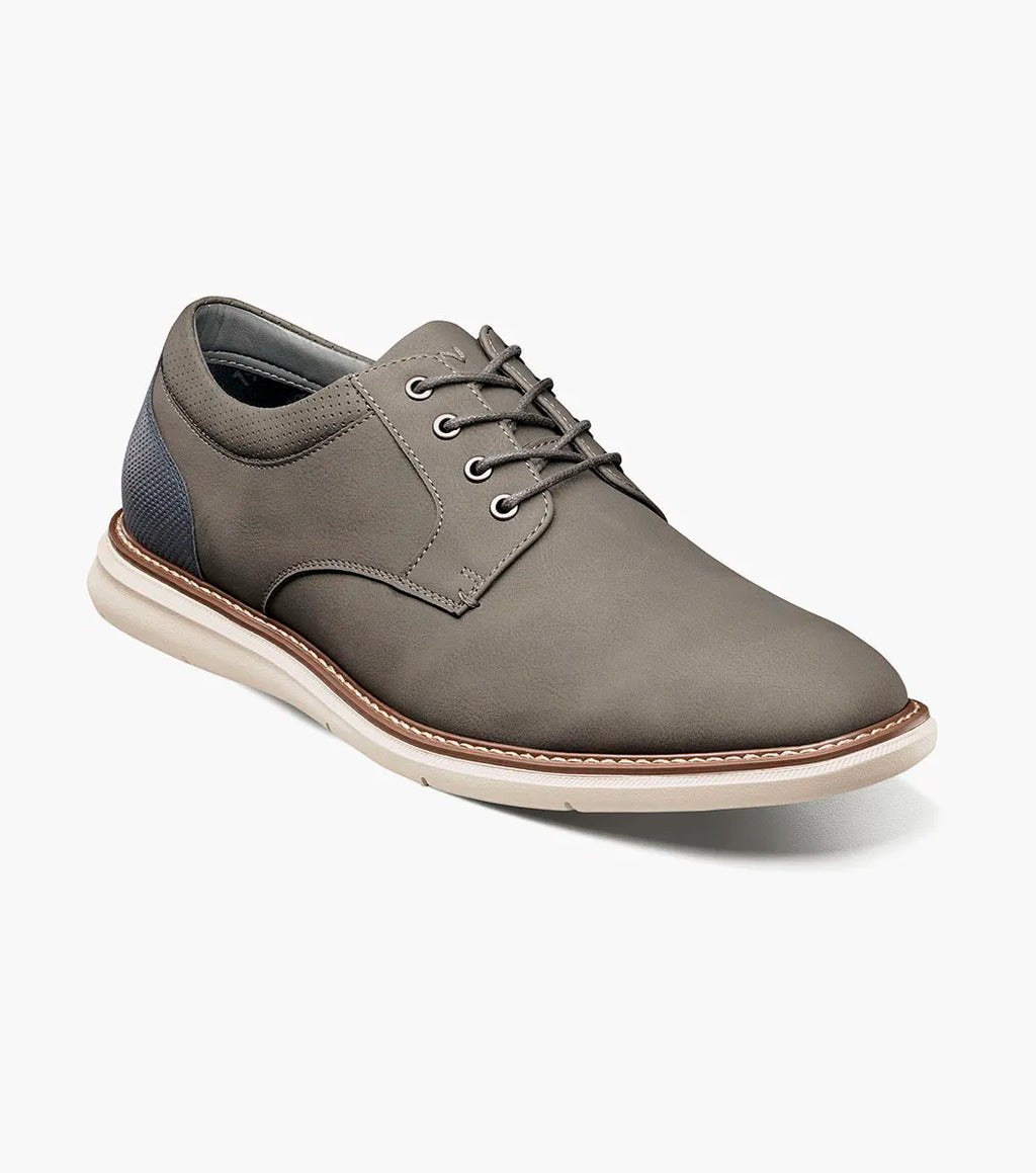 Nunn Bush Chase Casual Plain Toe Oxford Shoes Athletic Sole Gray 85093-020
