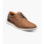 Nunn Bush Chase Casual Plain Toe Oxford Shoes Soft Sole Cognac 85093-229