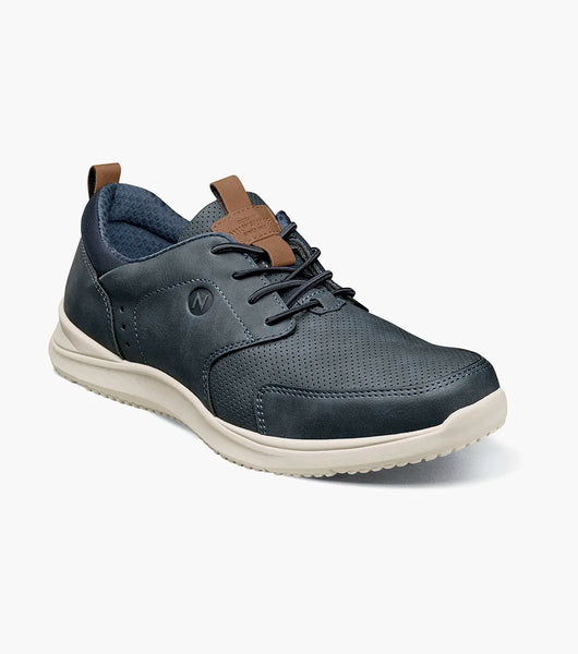 Nunn Bush Conway Moc Toe Oxford Sneaker Navy Multi 85098-492