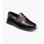 Nunn Bush Luca Moc Toe Penny Loafer Walking Shoes Black Multi 85103-009