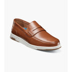 Nunn Bush Luca Moc Toe Penny Loafer Walking Shoes Cognac Multi 85103-229