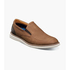 Nunn Bush Chase Casual Moc Toe Slip-On Walking Shoes Cognac Multi 85106-229