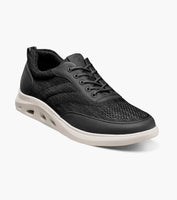 Nunn Bush Ponte Knit Moc Toe Sneaker Lightweight Black Multi 85116-009