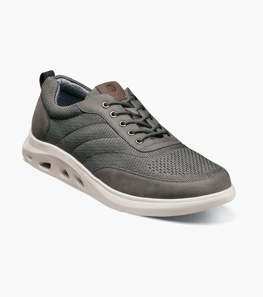Nunn Bush Ponte Knit Moc Toe Sneaker Lightweight Gray Multi 85116-062