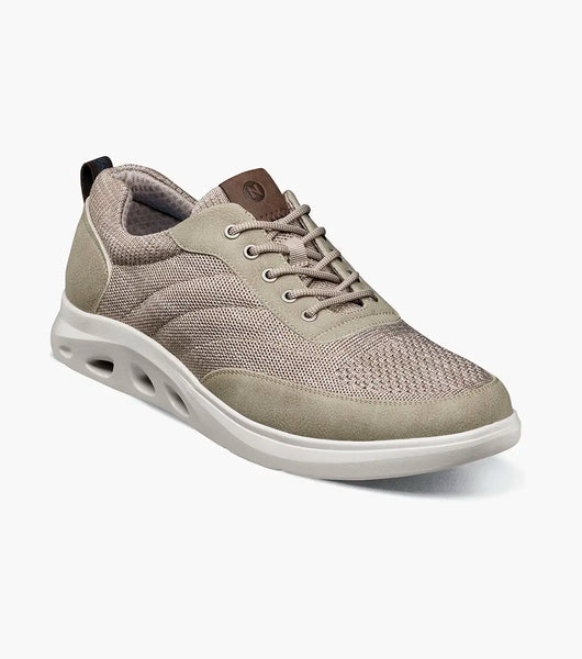 Nunn Bush Ponte Knit Moc Toe Sneaker Lightweight Taupe  Multi 85116-261