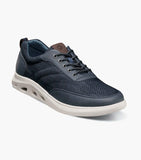 Nunn Bush Ponte Knit Moc Toe Sneaker Lightweight Navy Multi 85116-492