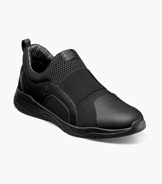 Nunn Bush Grazie AP1 Work Splash Guard Slip On Chef Shoes Black 85121-001