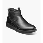 Nunn Bush Karnak Plain Toe Chelsea Boot Leather Black Tumbled  85137-007