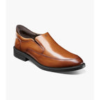 Nunn Bush KORE EZ Icon Moc Toe Slip On Handsfree Shoes Cognac 85146-221