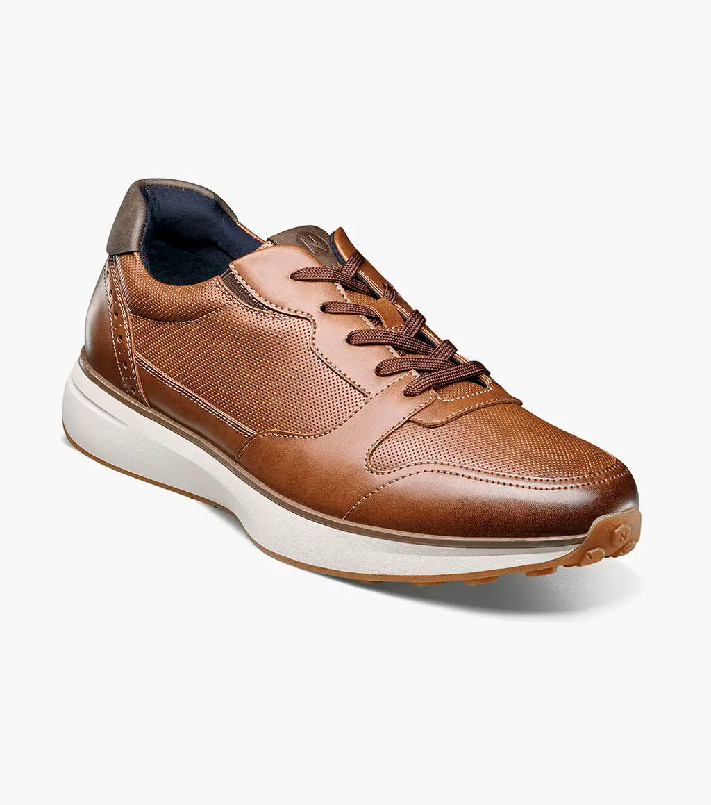 Nunn Bush KORE Swift Moc Toe Sneaker Comfort Cognac Multi 85151-229